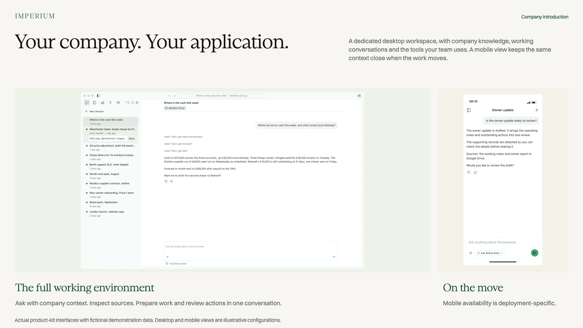 Slide 17: Your company. Your application.